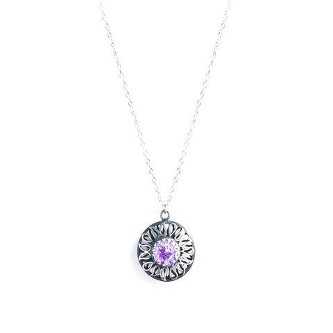 Alia Lavender Swarovski Necklace