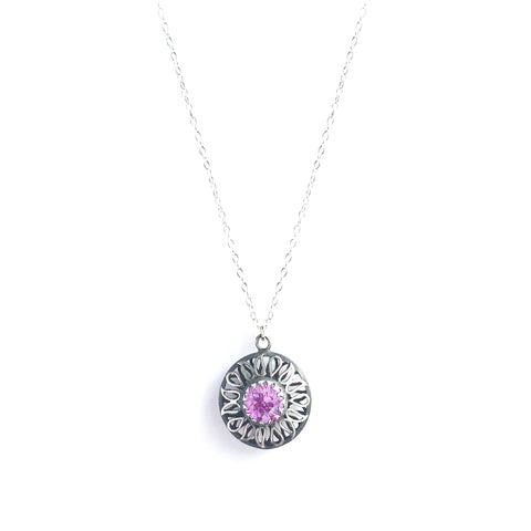 Alia Pink Swarovski Necklace